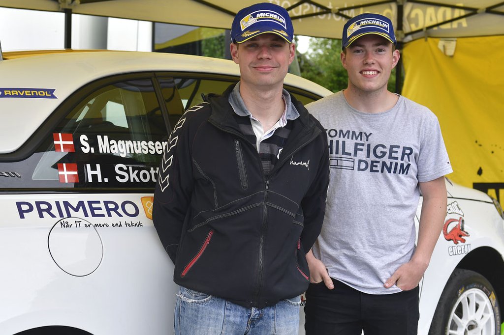 Henrik Skott og Sebastian Magnussen og den kompakte Opel ADAM klar til start i DM 4 Anderup El Rally på Fyn
(Foto: Morten Dam - autoMOTIV/specialpress)